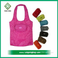 Customized fold up bag 210D polyester for promotion use fold up bag